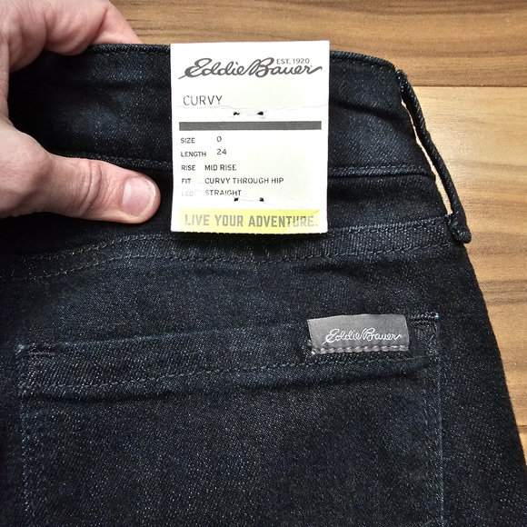 Eddie Bauer Women's Elysian Crop Jeans - Curvy Size 0 - Picture 6 of 10